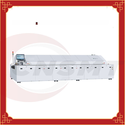 64KW SMT Reflow Oven Zones 8 PCB size 508mm nitrogen reflow soldering